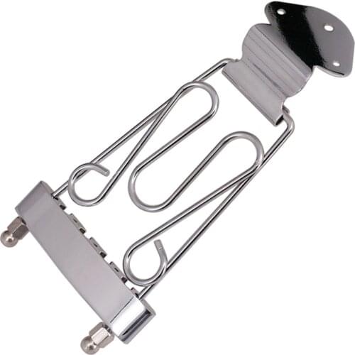 Bass Tailpiece Bridge Wired Frame For 4 String Electric Bass Parts