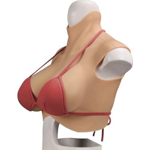 Oversize Crossdresser Realistic Fake Boobs C-H Cup Oil Free Silicone Breast Forms Mens Boys Cosplay Shemale