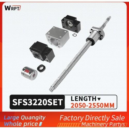 Sfs 3220 ball screw end treatment + SFS silent nut + shell dsg32h + bkbf25 end support + XB coupling cnc accessories
