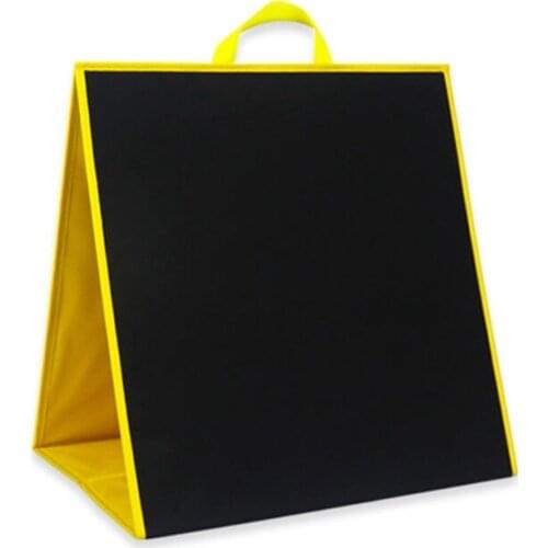 Foldable Green/Black Board Felt Letter Board with 17.12x17.32 Inch Polyester for Script Words and Letters Message R7RB