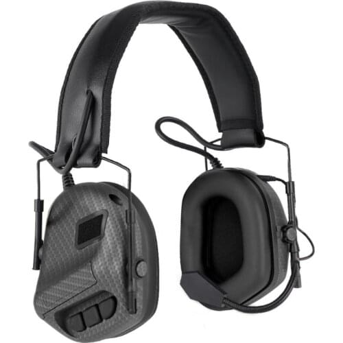 Tactical Headset Electronic Anti-noise Shooting Earmuff with Communication Microphone Sponge Ear Pads Outdoor Hunting