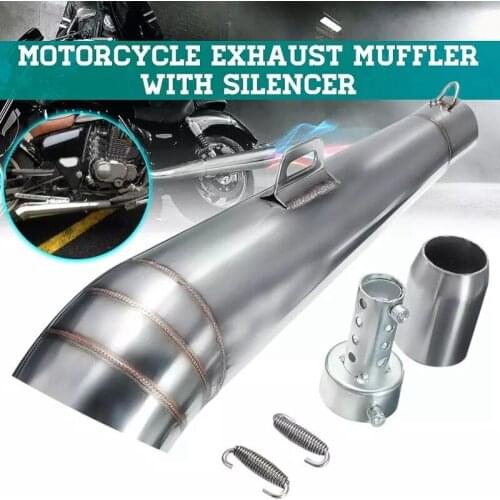 38-51mm 440mm Universal Motorcycle Scooter GP Modified Exhaust Muffler Pipe Street Bike Stainless Steel for NINJA250