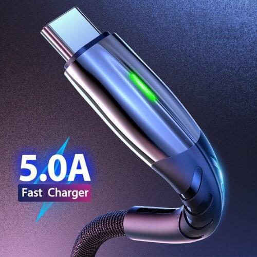 5A 1m USB Type C Cable Micro USB Fast Charging Mobile Phone Android Charger Type-C Data Cord For Huawei P40 Mate 30 Xiaomi Redmi