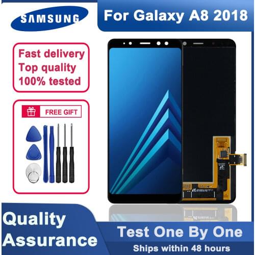 100% tested Original Super AMOLED 5.6" LCD display for Samsung Galaxy A8 2018 A530 A530F/DS LCD touch screen digitizer assembly