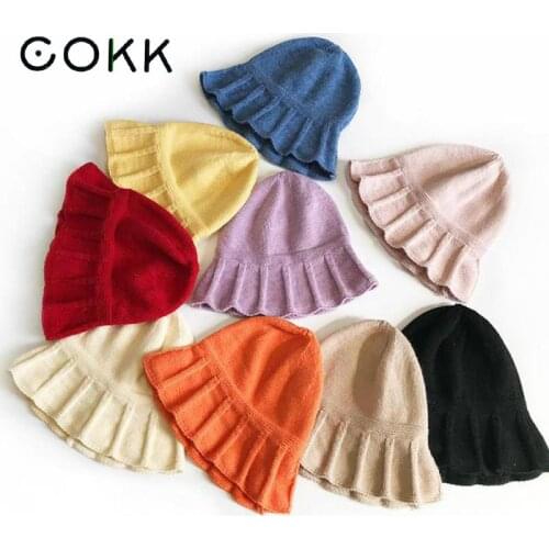 COKK Winter Hats For Children Girls Boys Knitted Beanie Bonnet Fashion Keep Warm Kids Winter Cap Gorro