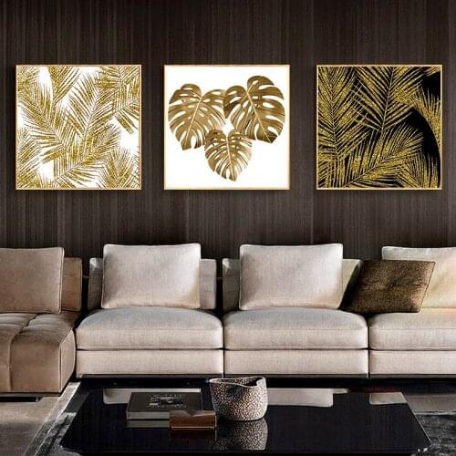 Abstract Gold Luxury Posters Nordic Canvas Art Painting Home Decor Wall Art Retro Print Living Room Vintage Minimalist Picture