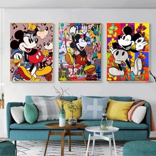 Disney 5D DIY Diamond Painting Mickey Mouse Donald Duck Full Drill Embroidery Diamond Mosaic Cross Stitch Kits Home Decor Gift