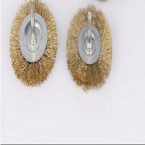 Free shipping of 2pcs/pack 75*6mm SS steel 0.15mm/0.3mm wire brushes for derusting polishing wheel grinding head flat steel wire