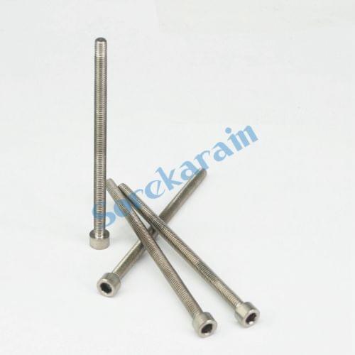 LOT 10 M6 x 105mm TA2 GR2 Titanium Hex Socket Head Cap Screw Bolts Anti Acid Corrosion DIN 912