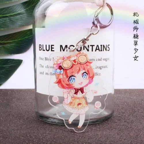 Identity V keychain man game key chain Acrylic women key holder couple keyring key ring pendant Zinc Alloy llaveros Tracy Reznik