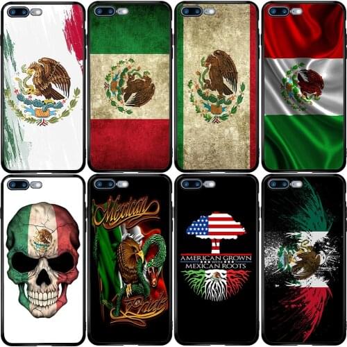 Phone Case for Xiaomi Redmi Note 10 9 9S 9A 8 8T 7 6 7A 6A 5A 5 A1 A2 A3 Pro Max Plus Lite MX Mexico Mexican Flag