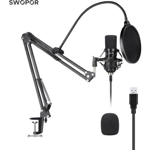 USB Microphone Kit SWOPOR UMK007 Professional Mic with 192 kHz 24-bit Sampling Rate