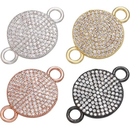 ZHUKOU 15x23mm crystal lollipop connector for women DIY handmade bracelet necklace jewelry accessories making model: VS449
