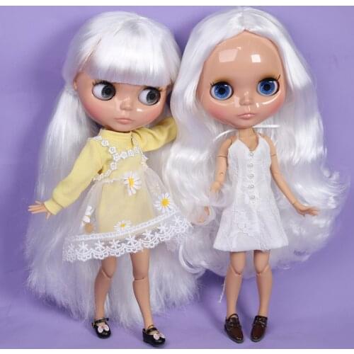 ICY DBS Blyth Doll For Series No.BL136 White hair Joint body 1/6 BJD OB24 anime girl