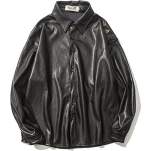 New Spring Autumn Womens PU Leather Coat Loose Large Size Female Leather Jackets Casual Lady Clothes Outerwear Retro Streetwear