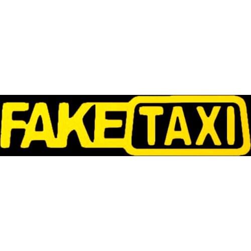 Hot Sell Personality FAKE TAXI Race Car Sticker Accessories Vinyl PVC 16cm*4cm Motorcycle Reflective Car Window Decal