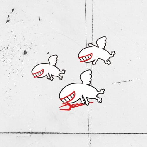 3X Car Styling Sticker Decal for New Century Seele Mass Production Machine Hits Q Anime Auto Bike Vans Motor Computer Case Cover