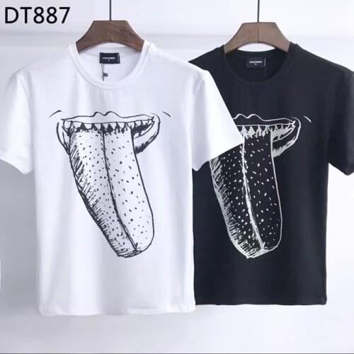 2021 New DSQ2 High Street Trend Mens Printed T-Shirt DT887