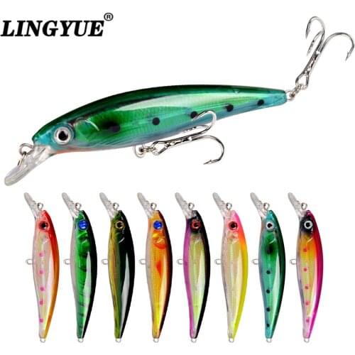 New Arrival 11cm 13.6g Hard Baits 1pcs Minnow Fishing Lures Artificial Make High Quality Lifelike Bass Wobblers Fishing Tackle
