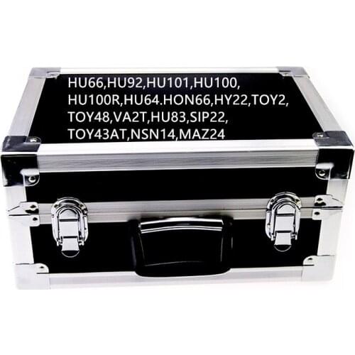 Original Lishi 2 in 1 16pcs/set HU66 HU92 HU101 HU100 HU100R HU64 HON66 HY22 TOY2 Locksmith tool and decoder Locksmith Tools