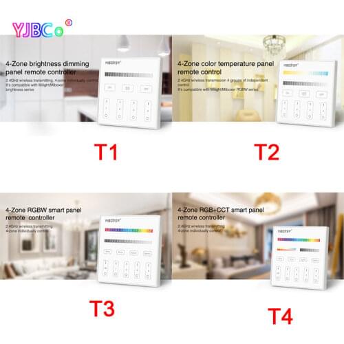 Miboxer 86 sty Touch Panel AC 110V 220V Light Bulb Dimmer Single color/CT/RGB/RGBW/RGB CCT LED Strip Controller Wall Switch