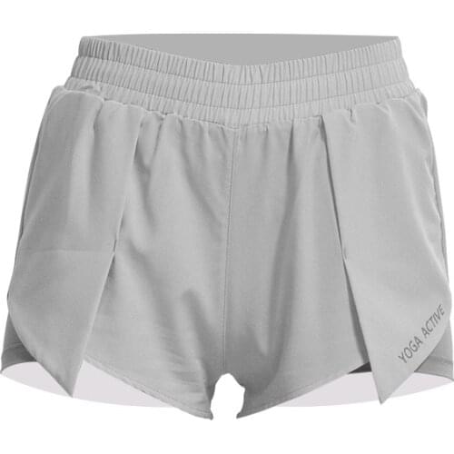 Fake Two-piece Calzas Deportivas Mujer Fitness Quick-drying Sports Pant Loose Yoga Yoga Shorts Solid Breathable Fitness Clothing