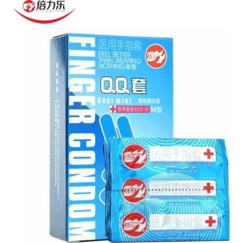 Beilile 10Pcs Finger Condoms G-Spot Orgasm Finger Sleeve Condom Super Moist Masturbator Adult Sex Toy For Women Couple Sex Shop