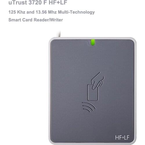UTrust 3720 F 13.65 MHz HF & 125 kHz LF USB RFID desktop reader for contactless cards / tokens