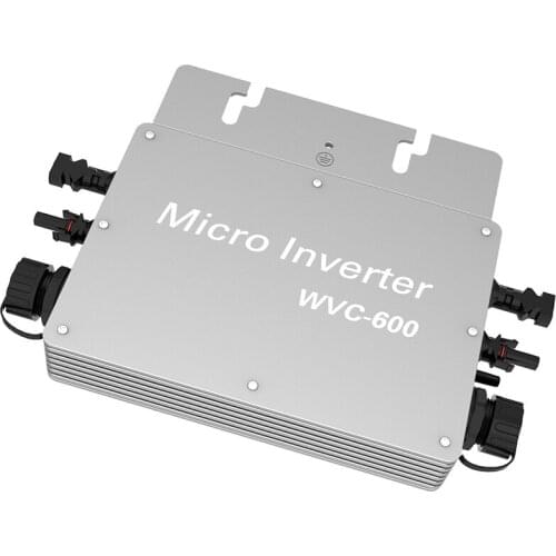 WVC-600 IP65 Solar Micro Inveter 600W Grid Tie 600W DC 22-50V To 100-250V AC Pure Sine Wave Ouput With Wifi Monitoring System