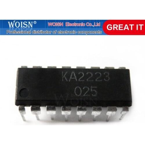 1pcs/lot KA2223 KA 2223 DIP-14 In Stock