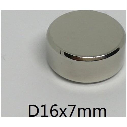 10PCS/LOT Neodymium magnet 16*7 N38 strong NdFeB magnet 16 x 7 Rare earth permanent magnet 16x7