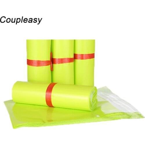 100Pcs/Lot Green Poly Mailer Large Clothes Packaging Bag Self Adhesive Courier Storage Bag Thicken Shipping Mailing Bags 7 Sizes