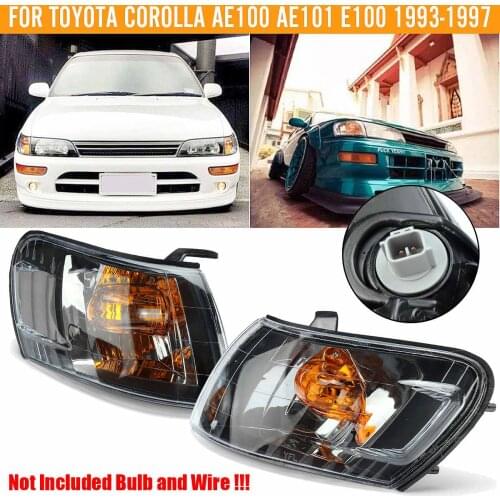 2PCS Car Front Corner Lamp Lights Fit for Toyota Corolla AE100 E100 AE101 1993 1994 1995 1996 1997 Signal Lamp No wire harness