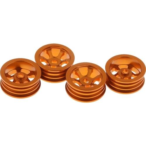 4PCS RC Golden Wheel Rim Aluminum Alloy Dia 20mm for 1/28 Car