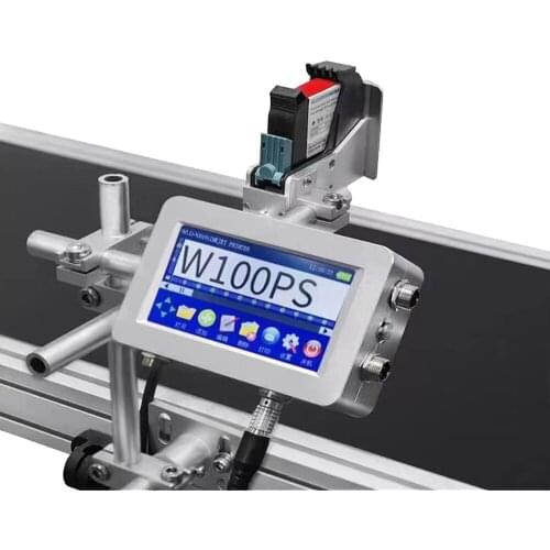 Automatic Flatbed Printer Continuous Expiry Date TIJ 2.5 Printing Machine Batch Coding TIJ Inkjet Printer