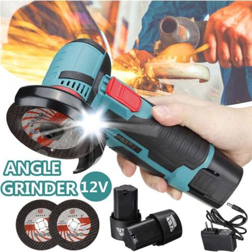 12V 2000W Cordless Electric Grinder Woodworking Angle Grinder Diamond Polishing Machine Household Wood Cutting Grinding Tool