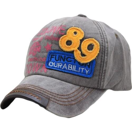 SUOGRY Hot Retro Baseball Cap Snapback Hat Washed Summer Hip Hop Hats Letter Cotton Cap For Women Men Gorras