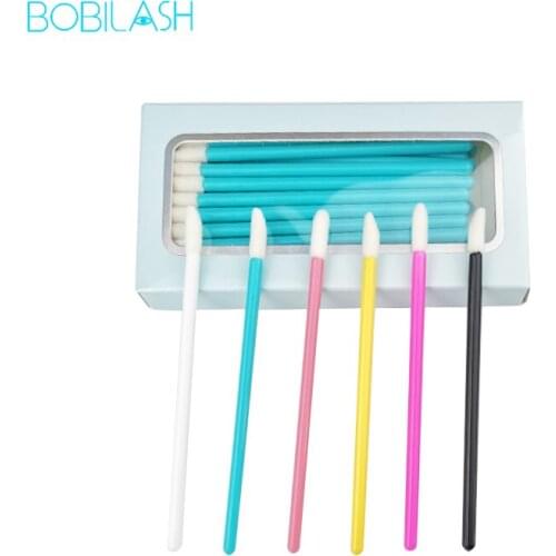 BOBILASH 45PCS Disposable Lip Brush Makeup Brush Gloss Stick Applicator Eyelash Cleaner Lipstick Stick Set Makeup Tool