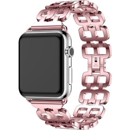 Link Bracelet Stainless Steel strap For Apple Watch band 3 2 38mm 42mm Metal Band for iWatch bands Series 5 4 40mm 44mm Bracelet