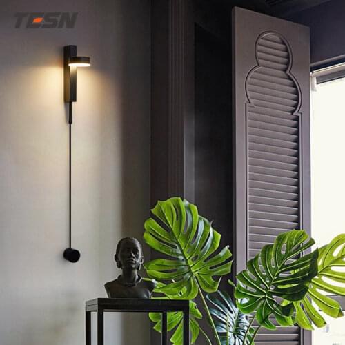 Nordic postmodern art designer living room decoration long wall lamp simple personality bedroom bedside lamps