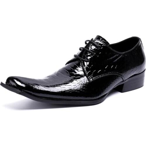 2021 Trending Italian Fashion Handmade Mens Crocodile Leather Shoes Business Dress Suit Men Shoe Zapatos Mujer Best Gifts Men