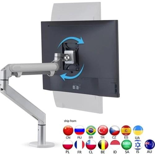 2018 new OZ-1 17-32 inch Monitor Holder Desk Stand Single Arm Gas Spring Monitor Mount Bracket