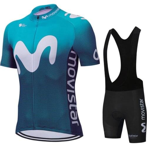 New Movistar Cycling Jersey Breathable Cycling Clothing Ropa Ciclismo Men Summer Cycling Clothing Triathlon Clothing Sweatshir