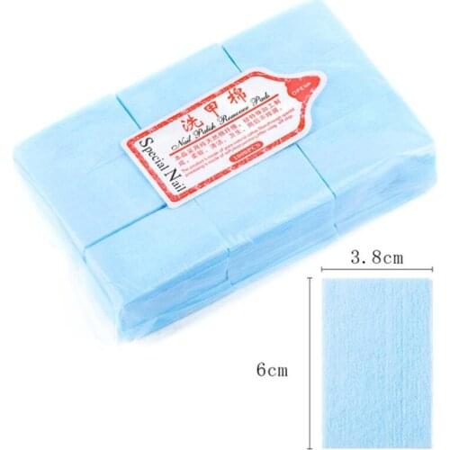 About 600pcs/pack Colorful Soft Cotton Lint-free Nail Wipes UV Nail Polish Remover Nail Wipe Paper Manicure Tool 20#819