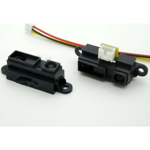 20PCS/LOT Original GP2Y0A21YK0F Infrared Distance Measuring Sensor 10-80cm With Cable Analog Output Type Infrared Range Sensor