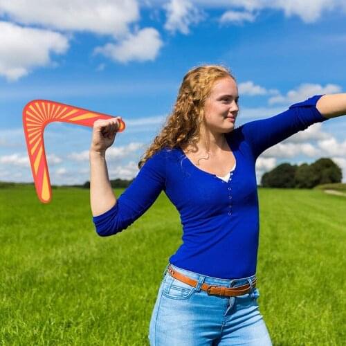Handmade Boomerang Australian Style Maneuver Dart Outdoor Sports Wood Equipment The Best Flying Toy for Children