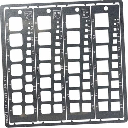 Model Tools Modeling Template Engraving Scribing Template Square 1~10mm For Tamiya DIY and Collection Accessories