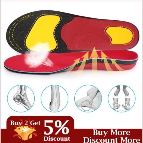 BANGNI Sports Insole Arch Support Shoe Pads Orthopedic Inserts Run for Feet Plantar Fasciitis Elastic Shock Absorb Men Women