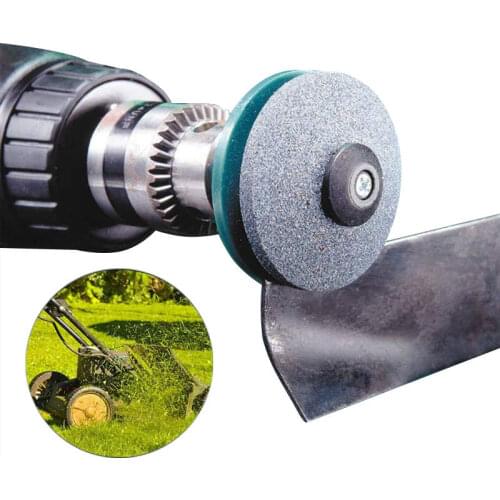 50MM Faster Lawn Mower Sharpener Lawnmower Blade Sharpener Universal Grinding Rotary Drill Cuts Точилка для лезвий газонокосилки