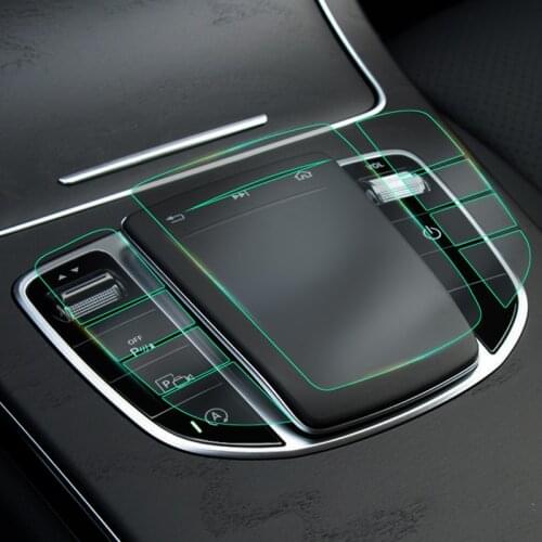 Car Center Console Multimedia Mouse Screen Protector Film For C E Class W205 W213 2019 GLC 2020 Prevent Scratching Stickers